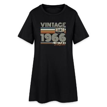 1966 Vintage Anniversaire Vintage Rétro Cadeau - Robe T-shirt Femme - noir - Devant