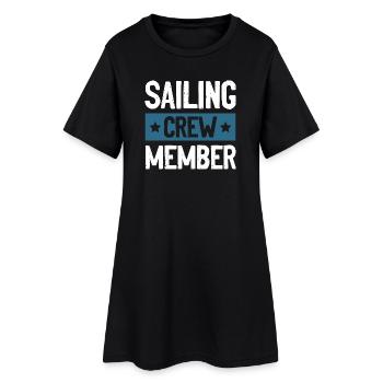 Équipage de navigation - Robe T-shirt Femme - noir - Devant