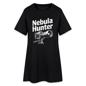 Nebula Hunter Kameradesign - Frauen T-Shirt-Kleid - Schwarz - Vorne