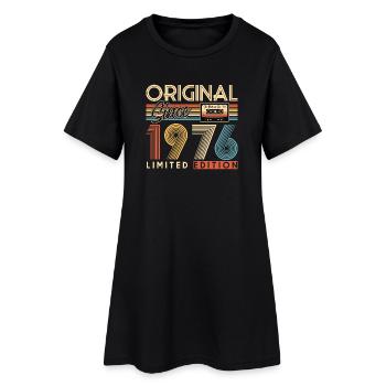 50. Geburtstag, 50 Jahre - Frauen T-Shirt-Kleid - Schwarz - Vorne