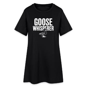 Le Murmureur d’Oies - Robe T-shirt Femme - noir - Devant