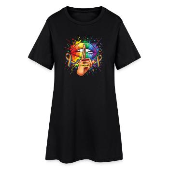 LGBTQIA+ - Don't Judge What You Don't Understand - Women’s T-Shirt Dress - black - Front