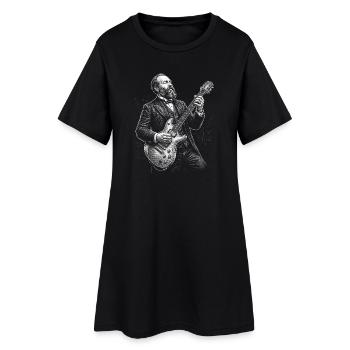 James A Gitarre spielen - Frauen T-Shirt-Kleid - Schwarz - Vorne