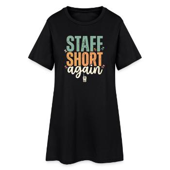 Responsable de la garderie, responsable de la maternelle - Robe T-shirt Femme - noir - Devant