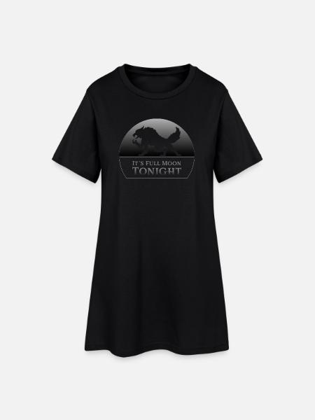 Werwolf - Frauen T-Shirt-Kleid - Schwarz