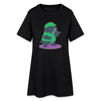 Sport de fléchettes de la Taupe - Robe T-shirt Femme - noir - Devant