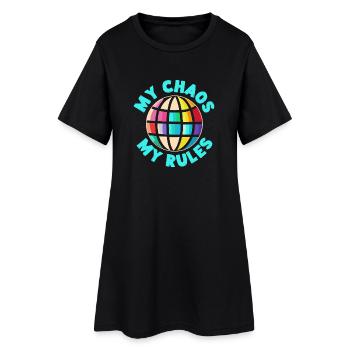 Pre K Teacher My Chaos My Rules Kindergarten - Frauen T-Shirt-Kleid - Schwarz - Vorne