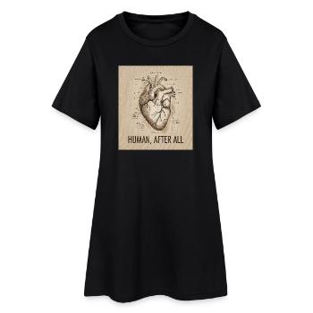 Human After - Frauen T-Shirt-Kleid - Schwarz - Vorne