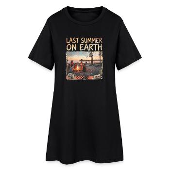 L’été dernier sur Terre - Robe T-shirt Femme - noir - Devant