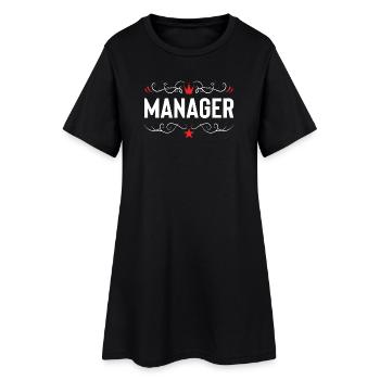 Manager Profession - Robe T-shirt Femme - noir - Devant