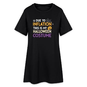 Costume Halloween Inflation - Robe T-shirt Femme - noir - Devant
