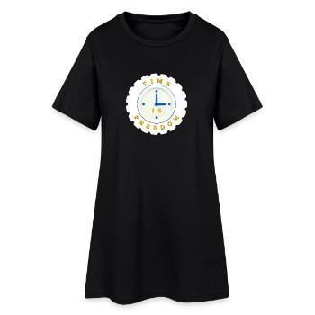 Le temps est la liberté - Robe T-shirt Femme - noir - Devant