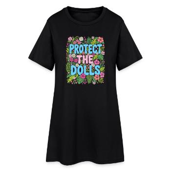 Mois de la Fierté LGBTQ - Protégez les poupées - Robe T-shirt Femme - noir - Devant