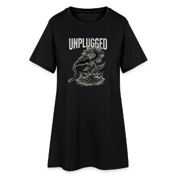 Proche de la nature - Robe T-shirt Femme - noir - Devant