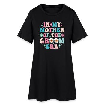 À l’époque de ma mère du marié - Robe T-shirt Femme - noir - Devant