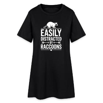 Paroles du raton laveur, drôle de cadeau de raton laveur - Robe T-shirt Femme - noir - Devant