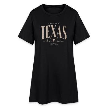 T-shirt emblème du patrimoine du Texas - Robe T-shirt Femme - noir - Devant