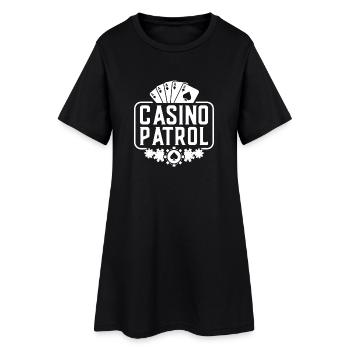 Casino Gambler Casino Patrouille Casino Patrouille - Robe T-shirt Femme - noir - Devant