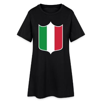 Italie - Robe T-shirt Femme - noir - Devant