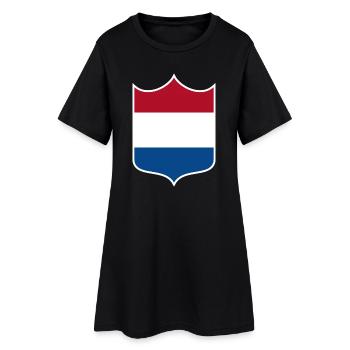 Pays-Bas - Robe T-shirt Femme - noir - Devant