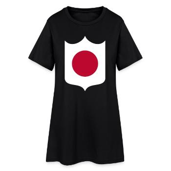 Japon - Robe T-shirt Femme - noir - Devant