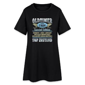 40. Geburtstag Geschenk Mann Oldtimer Juni 1986 - Frauen T-Shirt-Kleid - Schwarz - Vorne