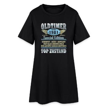 45. Geburtstag Geschenk Mann Oldtimer Juni 1981 - Frauen T-Shirt-Kleid - Schwarz - Vorne