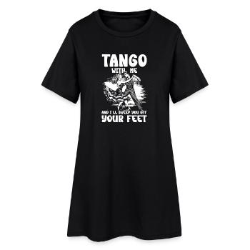 Dansez le tango avec moi et je vous ferai chavirer - Robe T-shirt Femme - noir - Devant