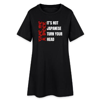Tourne ta tête Bière - Robe T-shirt Femme - noir - Devant