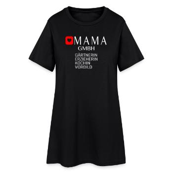Mama GmbH Spruch Geschenkidee - Frauen T-Shirt-Kleid - Schwarz - Vorne