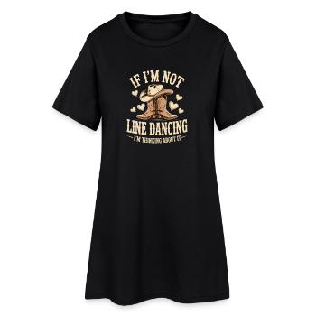 Cadeaux de danseuse en ligne pour danseuse en ligne - Robe T-shirt Femme - noir - Devant