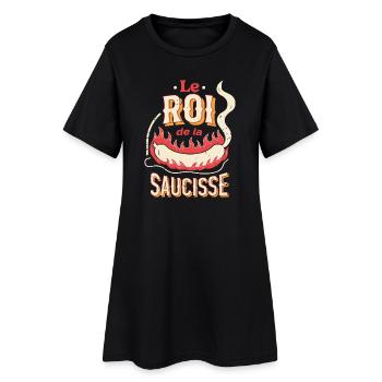 Le Roi de la Saucisse - Robe T-shirt Femme - noir - Devant