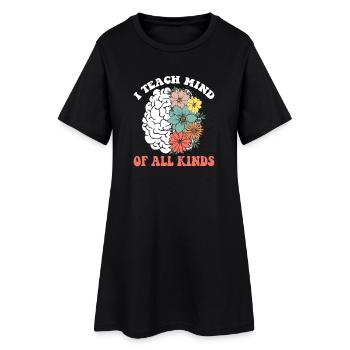 Thriving Brain of Diversity - Women’s T-Shirt Dress - black - Front