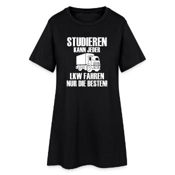 Studieren kann jeder LKW fahren nur die besten  - Frauen T-Shirt-Kleid - Schwarz - Vorne
