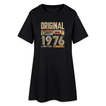 50. Geburtstag, 50 Jahre - Frauen T-Shirt-Kleid - Schwarz - Vorne