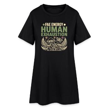 Don de Fée Forêt de Fées Champignons du Fairycore - Robe T-shirt Femme - noir - Devant