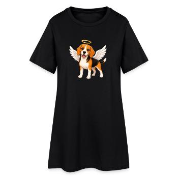 Souvenir de l’auréole des ailes d’ange des Rapetou - Robe T-shirt Femme - noir - Devant
