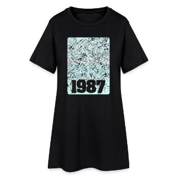 Figure 1987 - Women’s T-Shirt Dress - black - Front