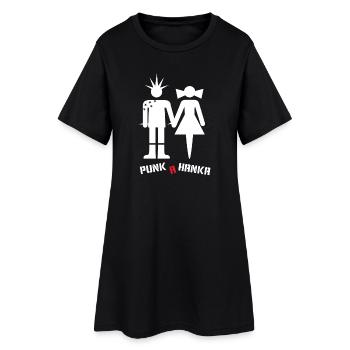 PUNK A HANKA - Women’s T-Shirt Dress - black - Front