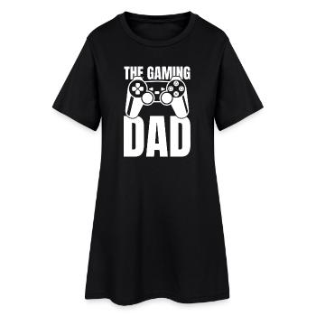 The Gaming Dad Controller - Frauen T-Shirt-Kleid - Schwarz - Vorne