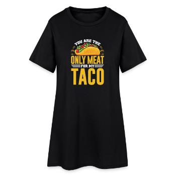 TU ES LA SEULE VIANDE POUR MON TACO - Robe T-shirt Femme - noir - Devant