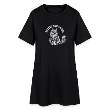 Design de la maman chat chat Chat Mignonne - Robe T-shirt Femme - noir - Devant