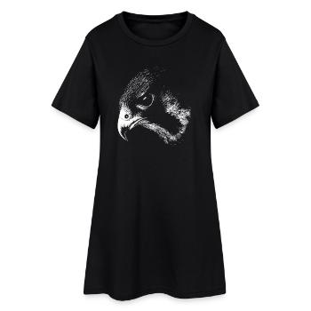 faucon pèlerin - Robe T-shirt Femme - noir - Devant