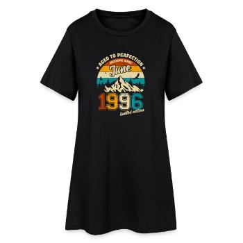 Awesome since June 1996 | Retro Limited Edition - Frauen T-Shirt-Kleid - Schwarz - Vorne