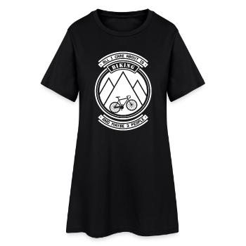 Vélo - Cyclisme - VTT - Robe T-shirt Femme - noir - Devant
