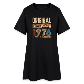 50. Geburtstag, 50 Jahre - Frauen T-Shirt-Kleid - Schwarz - Vorne