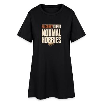Fauconnerie Fauconnières Fauconnières Guides d’oiseaux de proie - Robe T-shirt Femme - noir - Devant