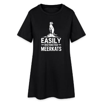 Dictons de suricate Cadeau drôle de suricate - Robe T-shirt Femme - noir - Devant