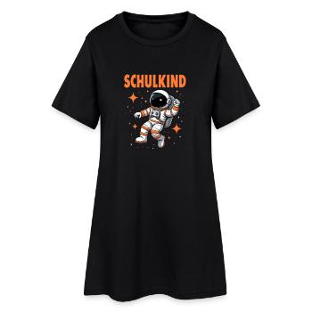 Schulkind 2026 Einschulung 2026 Schulanfang - Frauen T-Shirt-Kleid - Schwarz - Vorne