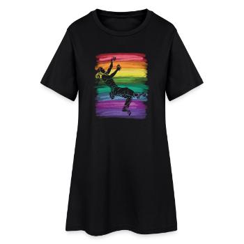 Bloc de bloc de Boulderer - Robe T-shirt Femme - noir - Devant